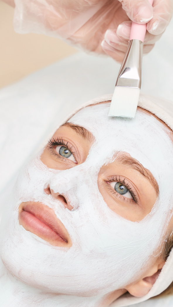 Woman Having Facial Treatment 
